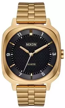 Nixon Fremont 40 Unisex-Armbanduhr gold/schwarz, Edelstahl, 40mm, 10 bar (A1444-513-00)