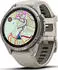 Garmin fenix® 9 Pro 43mm Titan mit Silikon-Armband Nebelgrau/Dunkler Sandstein LTE