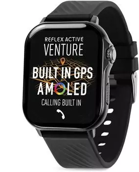 Reflex Active Venture AMOLED GPS Smartwatch, schwarz (RA-VE-400S-XL-01)