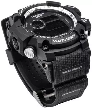LEANDRO LIDO Monza/Genoa/Palermo/Rimini/Parma 12-Bit-Digitalanzeige 53mm, 3 ATM, Unisex (LL-21)