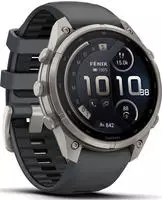 Garmin fēnix 9 Pro 47mm Titan mit Silikon-Armband Graphit/Schwarz