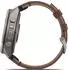 Garmin fenix® 9 Pro 51mm Titan mit Leder-Armband Walnuss LTE