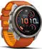 Garmin fenix® 9 Pro 51mm Titan mit Silikon-Armband Autumn Orange/Spark Orange LTE