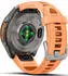 Garmin fenix® 9 Pro 43mm Titan mit Silikon-Armband Shell Pink/Autumn Orange LTE