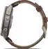 Garmin fenix® 9 Pro 47mm Titan mit Leder-Armband Walnuss LTE