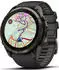 Garmin fenix® 9 Pro 51mm Carbongrau DLC Titan mit Silikon-Armband Schwarz/Kieselgrau LTE