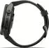 Garmin fenix® 9 Pro 43mm Carbongrau DLC Titan mit Silikon-Armband Schwarz/Kieselgrau LTE