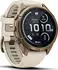 Garmin fenix® 9 Pro 43mm Autumn Gold Titan mit Silikon-Armband Creme/French Gray LTE