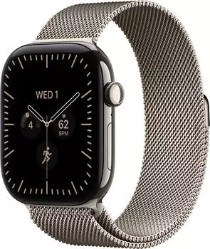 Apple Watch Series 12 5G 42mm Natural Titanium Natural Milanese Loop S/M