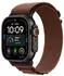 Apple Watch Ultra 4 Titanium Black Alpine Loop Burgundy Large