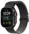 Apple Watch Ultra 4 Titanium Black Milanese Loop Black Large