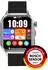 Knauermann PRO 4 Ultra Smartwatch silber, Silikonband schwarz, Anruf & SOS (PRO 4 Ultra)