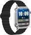 Knauermann PRO 4 Ultra Smartwatch silber, Silikonband schwarz, Anruf & SOS (PRO 4 Ultra)