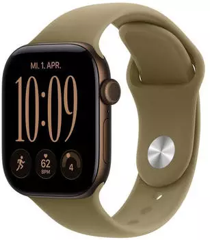 Apple Watch Series 12 GPS 42mm Dark Bronze Aluminium Olive Sport Band M/L