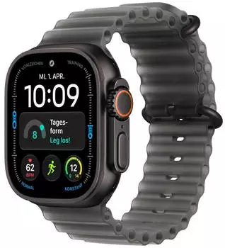 Apple Watch Ultra 4 Titanium Black Ocean Band Black