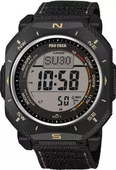 Casio Pro Trek PRG-69B-1 Digital, Solaruhr, Textilarmband, schwarz (PRG-69B-1)