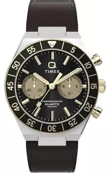 Timex Q Timex Continental Herren-Chronograph, braun (TW2Y56000)