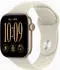Apple Watch Series 12 (GPS + Cellular) 42mm Aluminium lichtgold mit Sportarmband S/M sand (MJG24ZR/A)