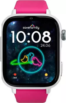 SaveFamily SaveWatch Plus 2 wei&szlig; mit Silikonarmband lollipop