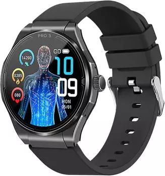 Knauermann Pro 3 (2024) rund mit Silikonarmband schwarz