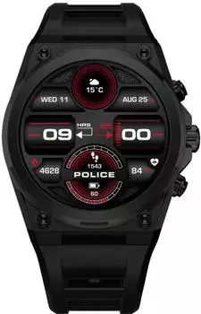 Police My.Avatar 2.0 Smartwatch schwarz/rot (PEIUN00003X2)