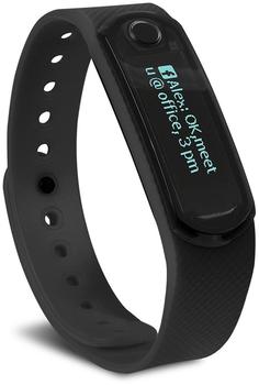 SWISSTONE SW 300 Fitnessarmband (inkl. 2 Bio TPU Wechselarmbänder, Smart-Wearable, Bluetooth Funktion) schwarz