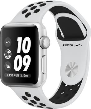 Apple Watch Series 3 Nike+ GPS Silber 38mm Pure Platinum/Schwarz Sportarmband