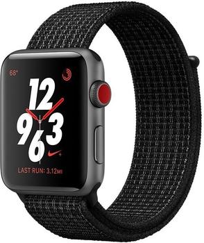Apple Watch Series 3 Nike+ GPS + Cellular Space Grau 42mm Schwarz/Pure Platinum Sport Loop