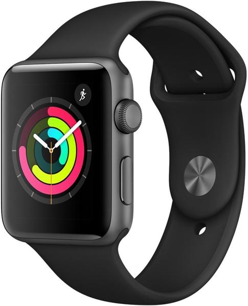 Apple Watch Series 3 GPS Space Grey 42mm Black Sport Band