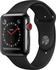 Apple Watch Series 3 GPS + Cellular Space Black Stainless Steel 42mm Black Sport Band