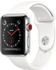 Apple Watch Series 3 GPS + Cellular Stainless Steel 42mm Soft White Sport Band