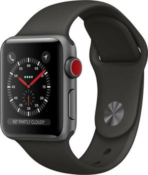 Apple Watch Series 3 GPS + Cellular Space Gray Aluminium 38mm Black Sport Band