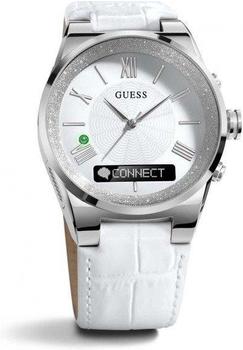 Guess Connect 43mm Silber & Weiß (C0002MC1)