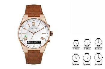 Guess Connect 43mm Roségold & Brown (C0002MB4)