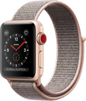 Apple Watch Series 3 GPS + Cellular Gold Aluminum 38mm Pink Sand Sport Loop