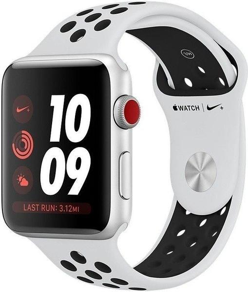 Apple Watch Series 3 Nike+ GPS + Cellular Silber 38mm Pure Platinum/Schwarz Sportarmband