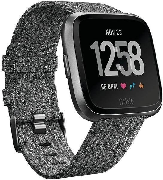 Smartwatch Allgemeine Daten & Ausstattung Fitbit Versa Special Edition Charcoal Woven