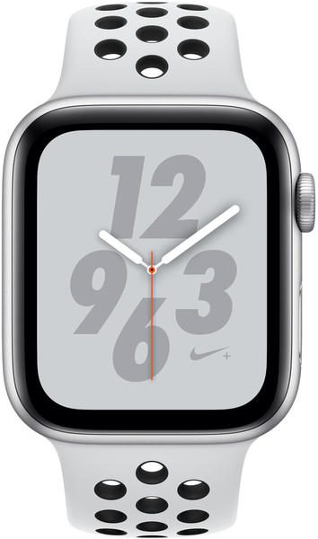 Apple Watch Series 4 Nike+ GPS + Cellular 40mm silber Sportarmband pure platinum/schwarz
