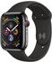 Apple Watch Series 4 GPS + Cellular 44mm space schwarz Edelstahl Sportarmband schwarz