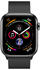 Apple Watch Series 4 GPS + Cellular 44mm Space Schwarz Edelstahl Milanaise schwarz