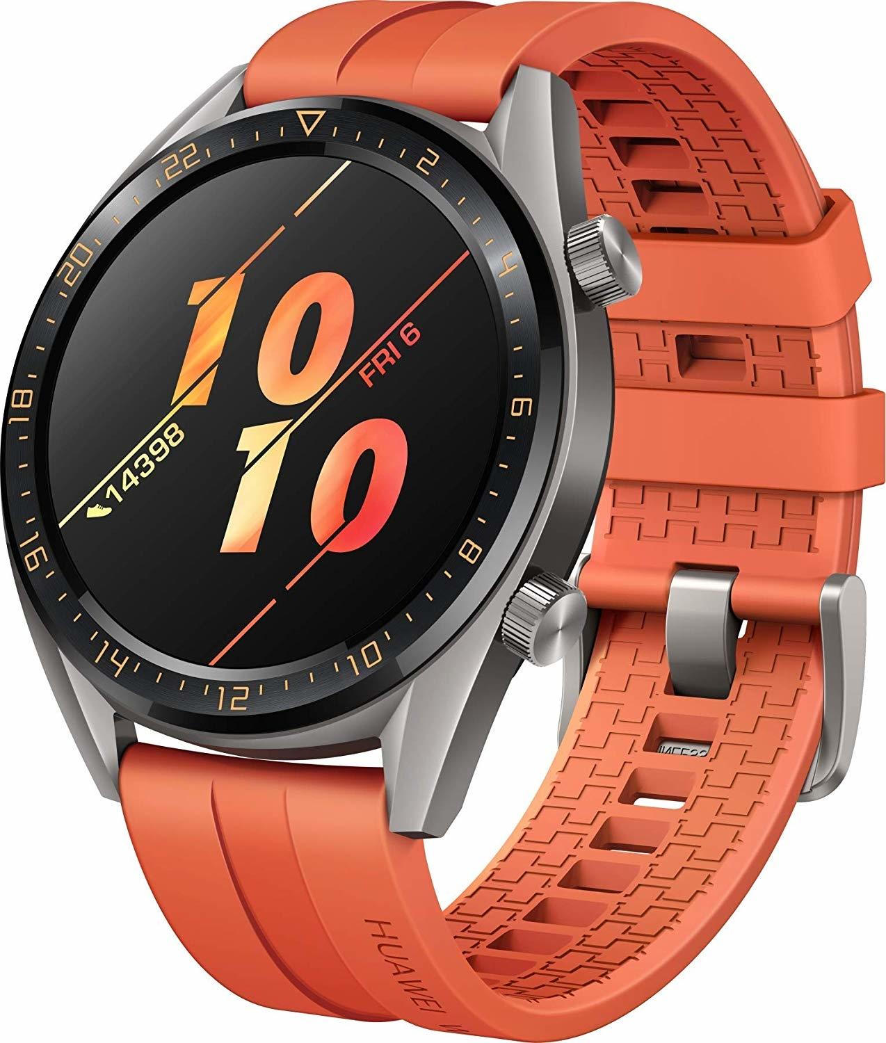 orange huawei watch gt 2