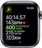 Apple Watch Series 5 GPS + LTE 44mm Edelstahl schwarz Sportarmband schwarz