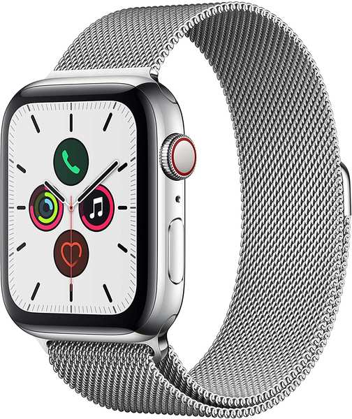 Eigenschaften & Display Apple Watch Series 5 GPS + LTE 44mm Edelstahl silber Milanaise silber