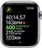 Apple Watch Series 5 GPS + LTE 44mm Edelstahl silber Sportarmband weiß