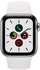 Apple Watch Series 5 GPS + LTE 40mm Edelstahl silber Sportarmband weiß