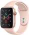 Apple Watch Series 5 GPS + LTE 44mm Aluminium gold Sportarmband pink