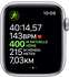 Apple Watch Series 5 GPS + LTE 44mm Aluminium silber Sportarmband weiß
