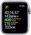 Apple Watch Series 5 GPS + LTE 40mm Aluminium silber Sportarmband weiß