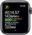 Apple Watch Series 5 GPS + LTE 40mm Aluminium grau Sportarmband schwarz