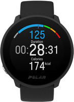 Polar 900108443, Polar Unite Black S-L Silikonarmband mit Dornschlie&szlig;e